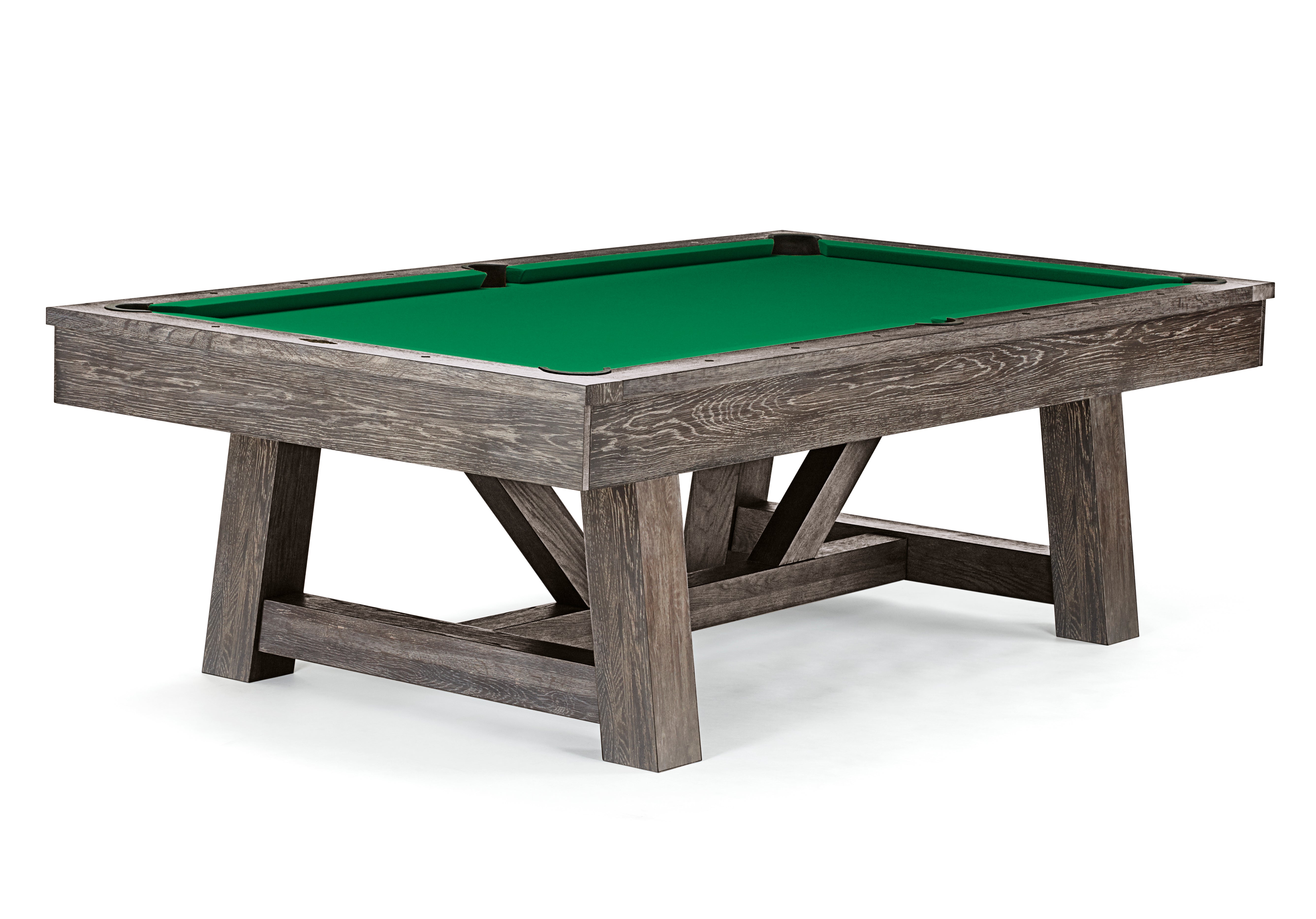 Brunswick Billiards Botanic 7' Pool Table in Dark Charcoal for your rustic game room.