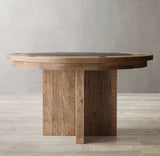 Brunswick Parsons Poker Table by Brunswick Billiards in Natural Dry Oak with black center.
