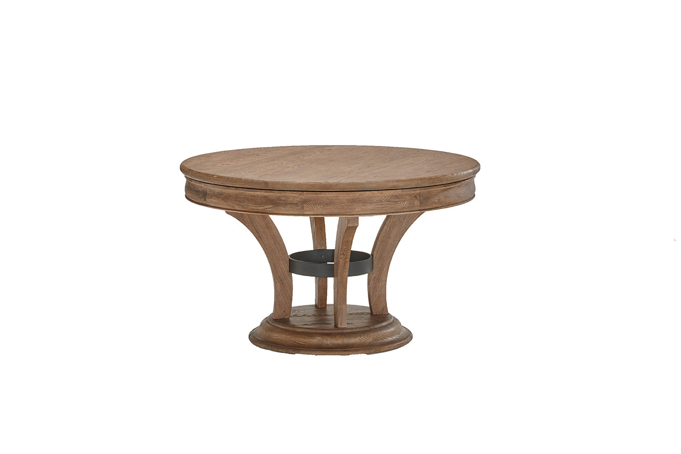 Brunswick Billiards Centennial Game Table in Rustic Dark Brown with spill-resistant surface.