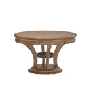 Brunswick Billiards Centennial Game Table in Rustic Dark Brown with spill-resistant surface.