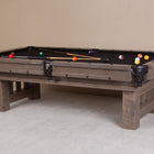 Viking Log Furniture Barnwood Cheyenne Pool Table