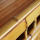 Close-up of the RAM Game Room 60" Bamboo Tiki Bar, ideal for any outdoor lounge or tiki setting.