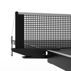Close-up of a table tennis net on a white background