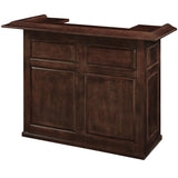 RAM Game Room 60" Bar in cappuccino finish, shown from the front with paneled design.