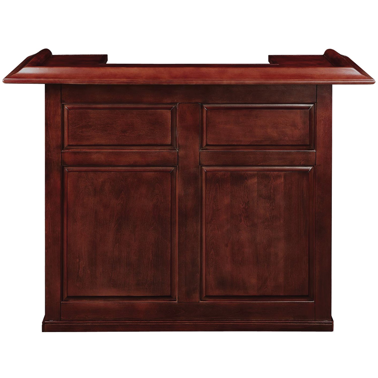 RAM Game Room 60" Bar features a paneled front and dark cherry English Tudor finish.