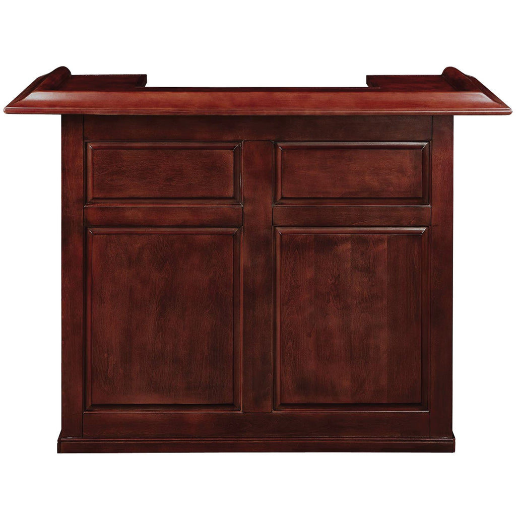 RAM Game Room 60" Bar features a paneled front and dark cherry English Tudor finish.