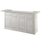 RAM Game Room 84" Bar in antique white with storage, shown against a white background.