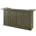 RAM Game Room 84" Bar - Slate features a paneled front and an extended top ledge.