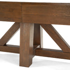 Brunswick Billiards Botanic 12' Shuffleboard Table in Rustic Dark Brown, maple hardwood base.