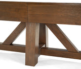 Brunswick Billiards Botanic 12' Shuffleboard Table in Rustic Dark Brown, maple hardwood base.