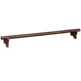 RAM Game Room 60" Dry Bar Foot Rail in cappuccino finish, shown isolated on white.