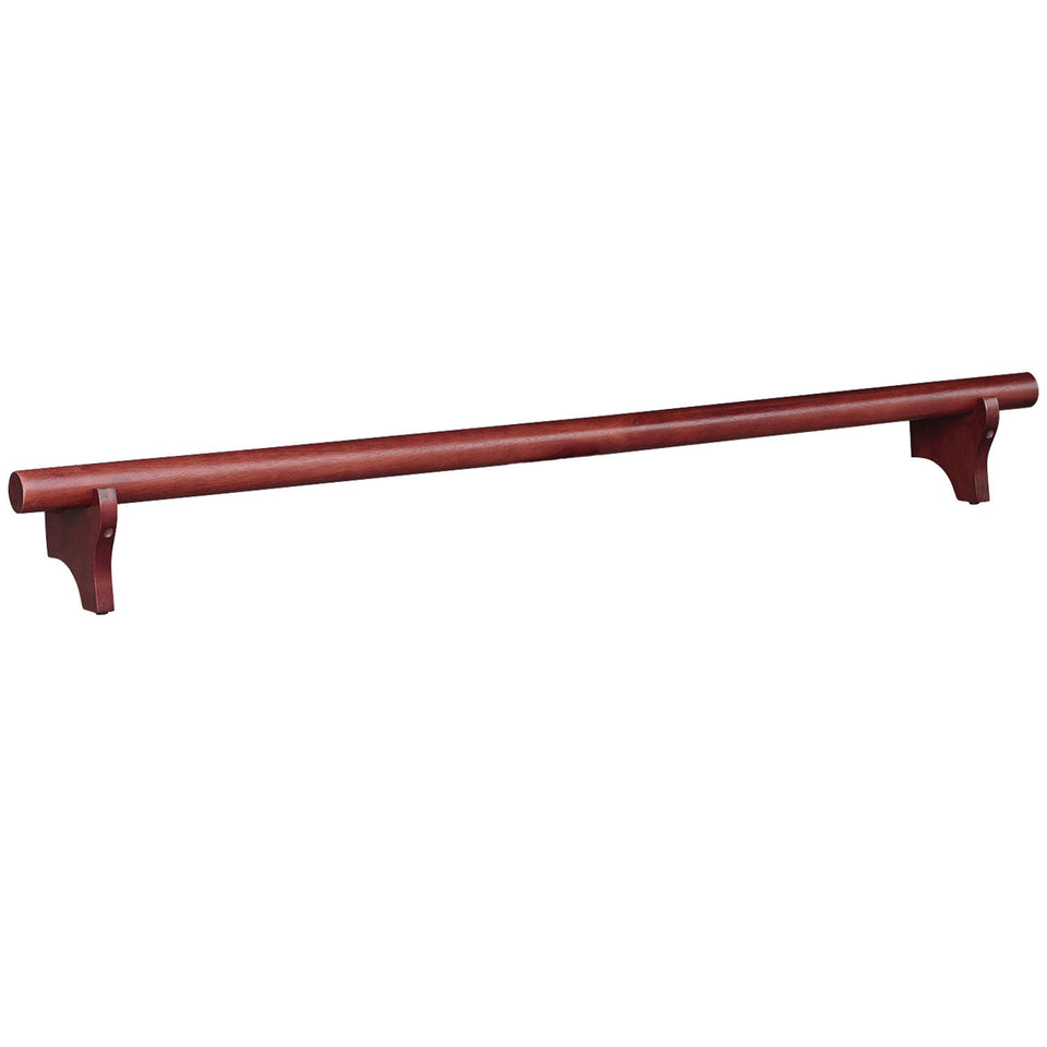 RAM Game Room 60" Dry Bar Foot Rail in English Tudor, perfect for a home lounge.