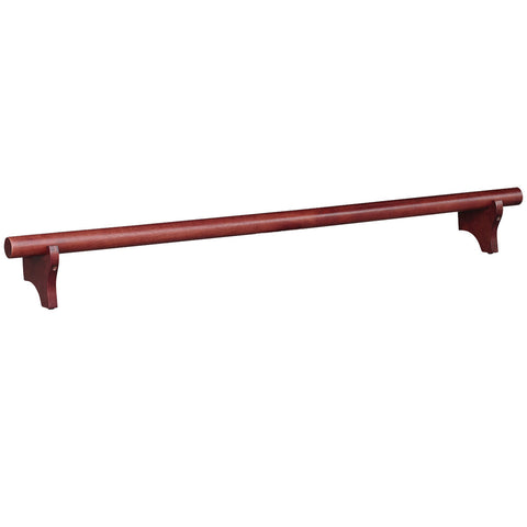 RAM Game Room 60" Dry Bar Foot Rail in English Tudor, perfect for a home lounge.