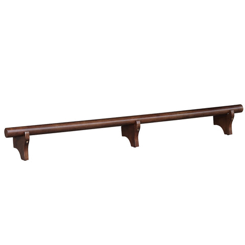 RAM Game Room 72" Dry Bar Foot Rail in cappuccino finish, by RAM Game Room.