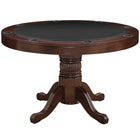 RAM Game Room 48" Game Table in Cappuccino features a padded vinyl top and cup holders.