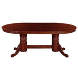 RAM Game Room 84" Texas Hold'em Game Table with Dining Top, English Tudor finish.