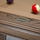 Brunswick Billiards Glenwood 7' Slate Pool Table in Coffee with tapered legs.