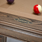 Brunswick Billiards Glenwood 8' Slate Pool Table in Coffee w/ Tapered Legs
