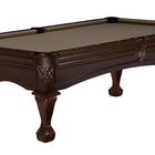 Brunswick Billiards Glenwood 7' Slate Pool Table in Espresso with elegant claw-foot legs.