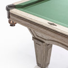 Brunswick Billiards Glenwood 8' Slate Pool Table in Rustic Grey w/ Tapered Legs