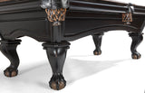 Brunswick Glenwood 7' Slate Pool Table legs and pockets shown close-up on a white background.