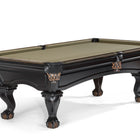 Brunswick Billiards Glenwood 7' Slate Pool Table in Matt Black, classic style with green felt.