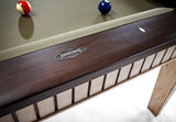 Brunswick Billiards The Henderson 8' Slate Pool Table in Two Tone - Aged Linen/Walnut