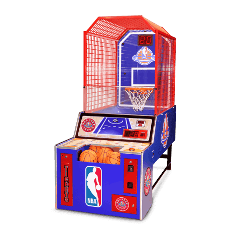 ICE NBA Hoop Troop Jr. Basketball Arcade with electronic scoreboard and official NBA branding.