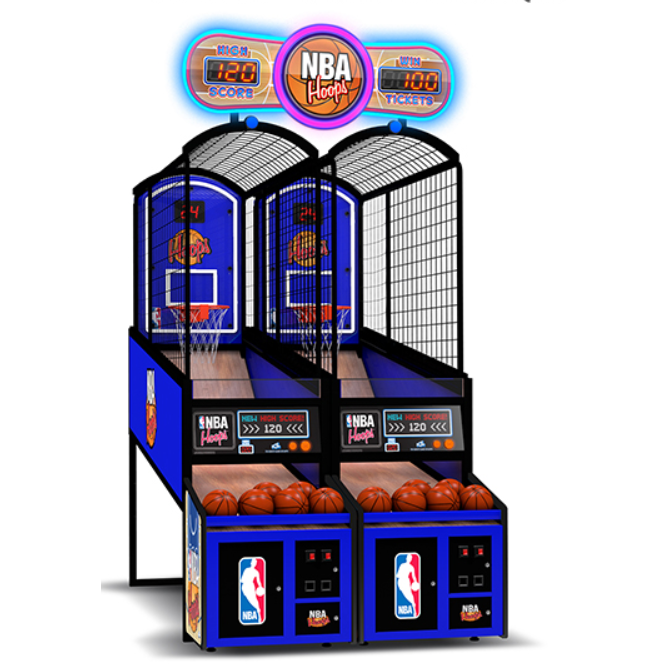 ICE NBA Hoops Matrix: Double arcade basketball game with scoreboards and custom NBA visuals.