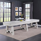 Playcraft 16' Yukon Pro-Style Shuffleboard Table in Northern Drift in a modern, airy room.