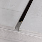 Close-up of Playcraft 16' Yukon Pro-Style Shuffleboard Table panels in Northern Drift finish.