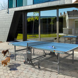 Kettler Berlin Pro Outdoor Table Tennis Table 4-Player Bundle