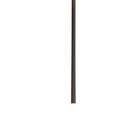 A single long, thin dark brown stick or rod centered vertically on a plain white background.