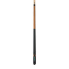 A Lucasi Lux® LUX60 Pool Cue with a black grip and Uni-Loc shaft stands upright on white.