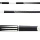 Lucasi Limited Edition LUX67 Cue in matte black with geometric pattern and Kamui Pro tip.