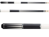 Lucasi Limited Edition LUX67 Cue in matte black with geometric pattern and Kamui Pro tip.