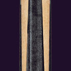 Three fishing rods with guides on a black background