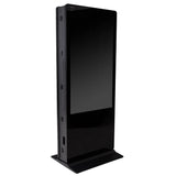 LEDScopic DOUBLE SCREEN 4K USB DIGITAL KIOSK, black, 55", on a rectangular base.