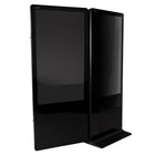 LEDScopic DOUBLE SCREEN 4K USB DIGITAL KIOSK: two 55" black displays with Android OS on one base.