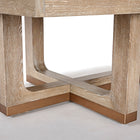 Close-up of Brunswick Billiards Matanza 8' Slate Pool Table in Sandwashed, metal-capped feet.