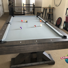 The Nixon Jasper 8' Slate Pool Table by Nixon Billiards features a weathered slate finish.