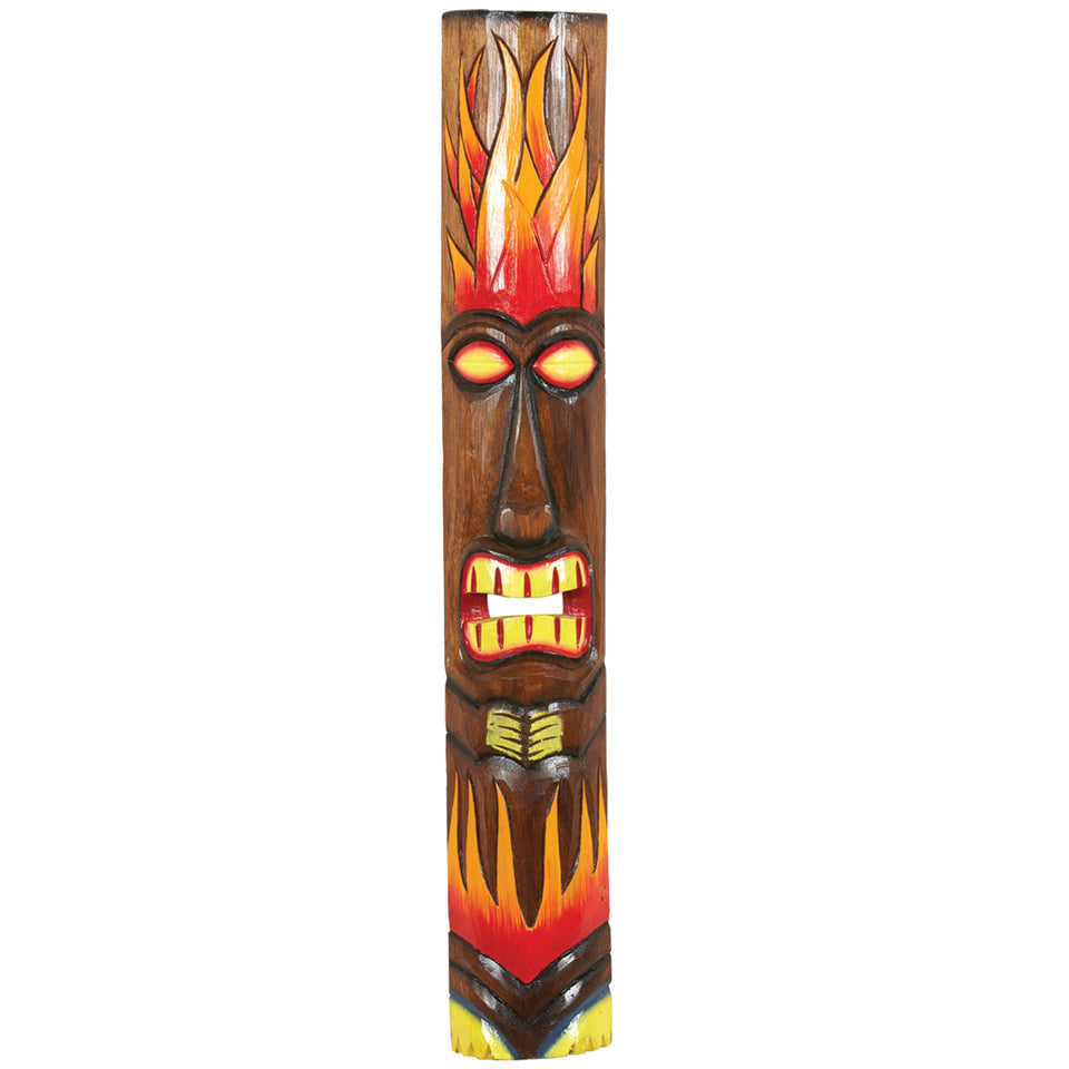RAM Game Room Large Fire Tiki Mask Wall Art