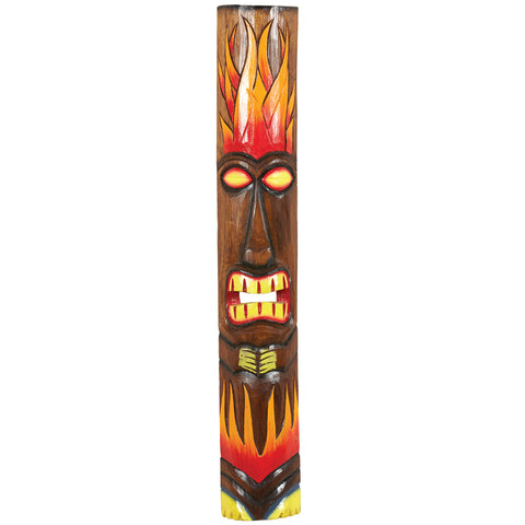 RAM Game Room Large Fire Tiki Mask Wall Art