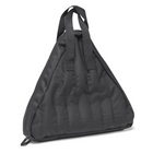 Black fabric bag with handles for Playcraft Home Series Deluxe Shuffleboard Accessory Kit.