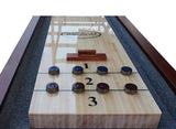 Playcraft Charles River 14'  Pro-Style Shuffleboard Table in Chestnut