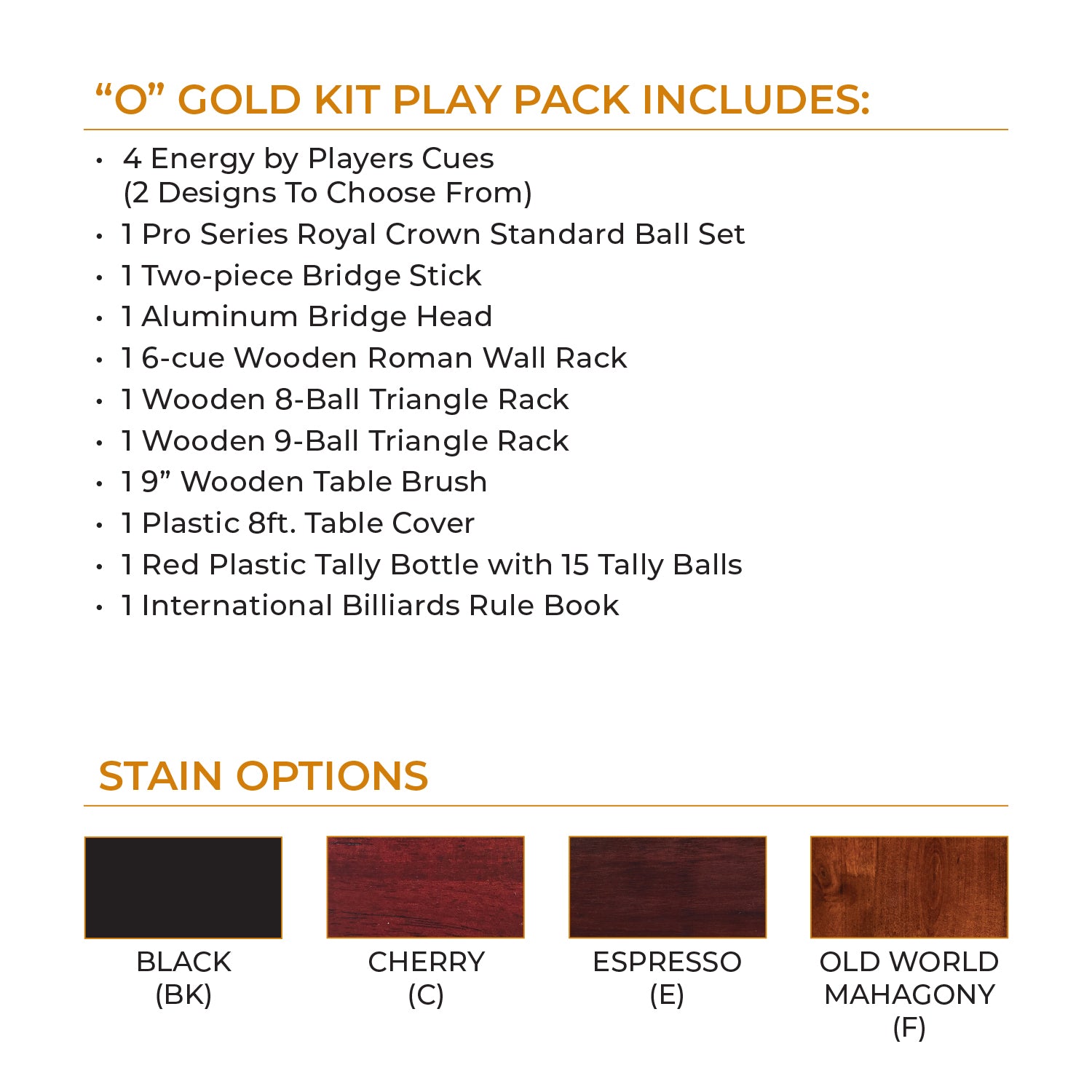 O Gold Kit Play Pack