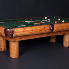 Viking Log Furniture Ponderosa Pine Pool Table