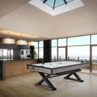 Spacious room with city views featuring Brunswick Billiards Premier Air Hockey Table.