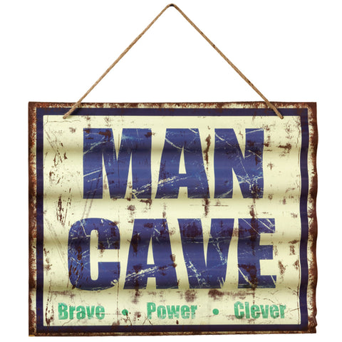 RAM Game Room "Man Cave" Metal Wall Art Sign