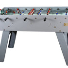 Rene Pierre Tahiti Outdoor Foosball Table with black handles and red/blue player figures.